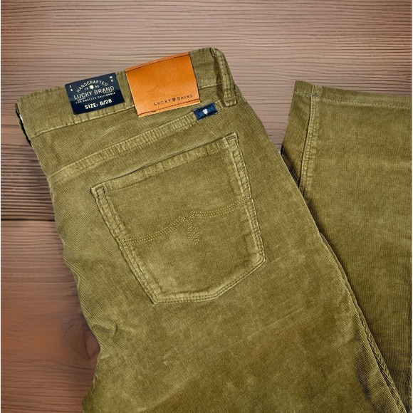 Lucky Brand Pants - Lucky Brand Lolita Skinny Micro Corduroy Jeans Women's Size 6/28 Olive Green NWT